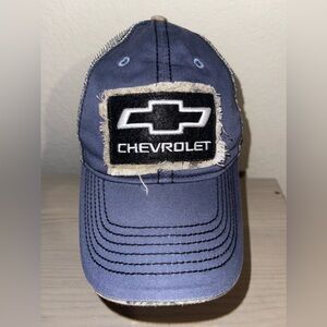 Chevy Vintage General Motors blue Camo Adjustable Trucker GM Hat Cap Signatures